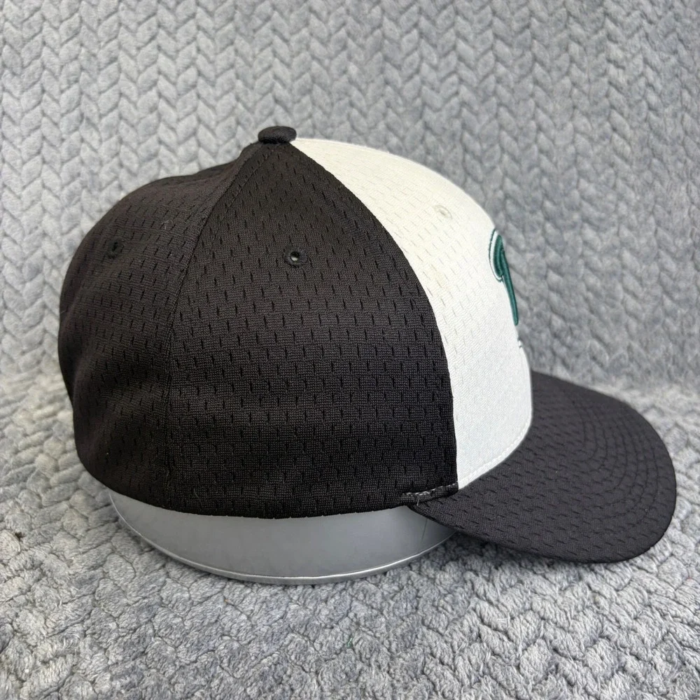 Richardson BL Logo Baseball Cap Hat Black White Mesh Two Tone Athletic Hat